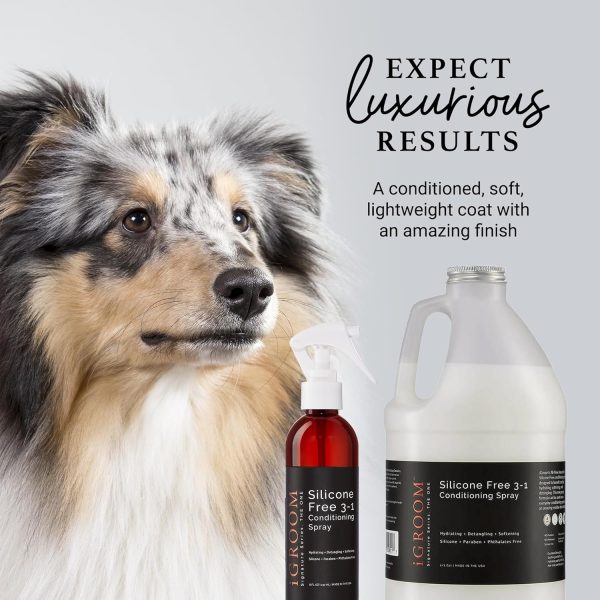 iGroom Dog Detangler Spray Leave In Conditioner Pet Grooming-4