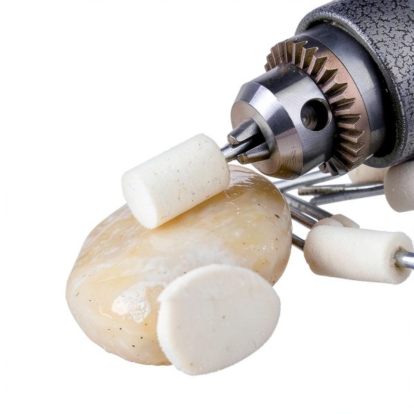 AUSTOR Wool Felt Mounted Points Dremel Polishing Kit-5