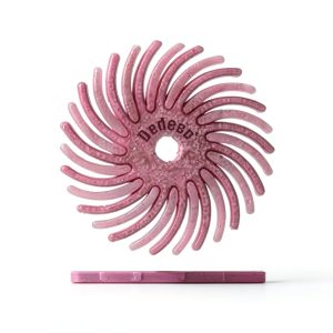 DEDECO Radial Bristle Disc Pink Polishing Tools Fine Grit-0