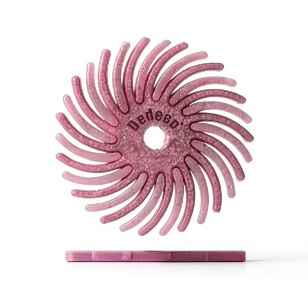 DEDECO Radial Bristle Disc Pink Polishing Tools Fine Grit-0