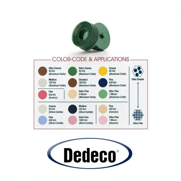 DEDECO Extra Coarse 50 Grit Deburring Tool Rust Removal-2