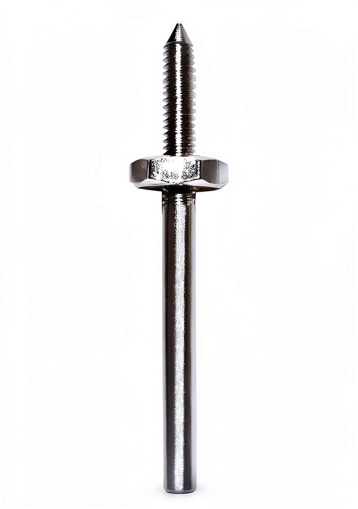 Dedeco rubberized abrasive points in use on a metal surface