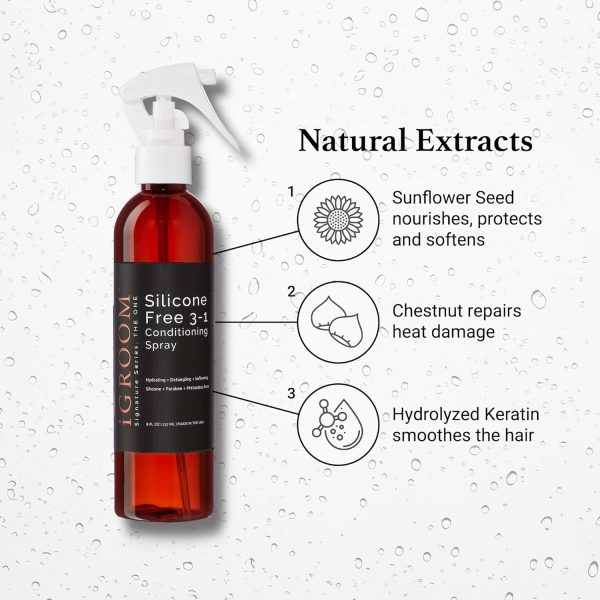 iGroom Dog Detangler Spray Leave In Conditioner Pet Grooming-5