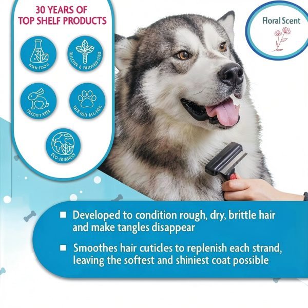 EQyss Pet Conditioner Softens Tangles Dogs Cats Grooming-3