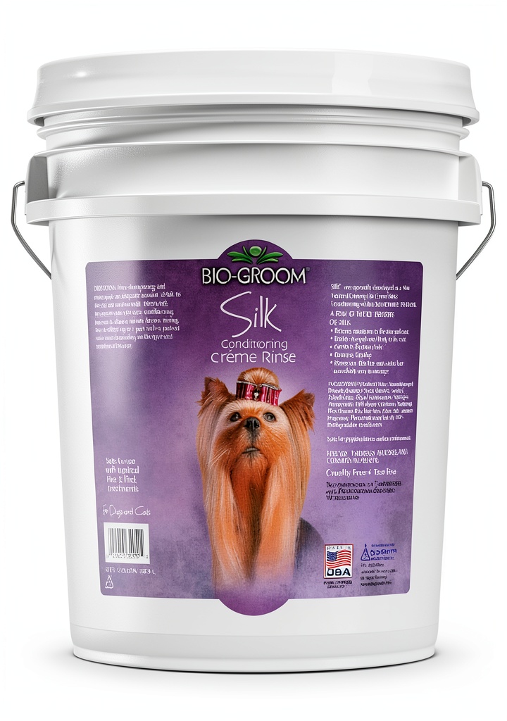 Dog being conditioned with Bio-Groom conditioner
