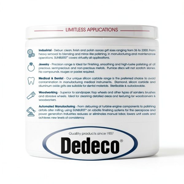 Radial Bristle Disc DEDECO Buffing Tool 220 Grit-5