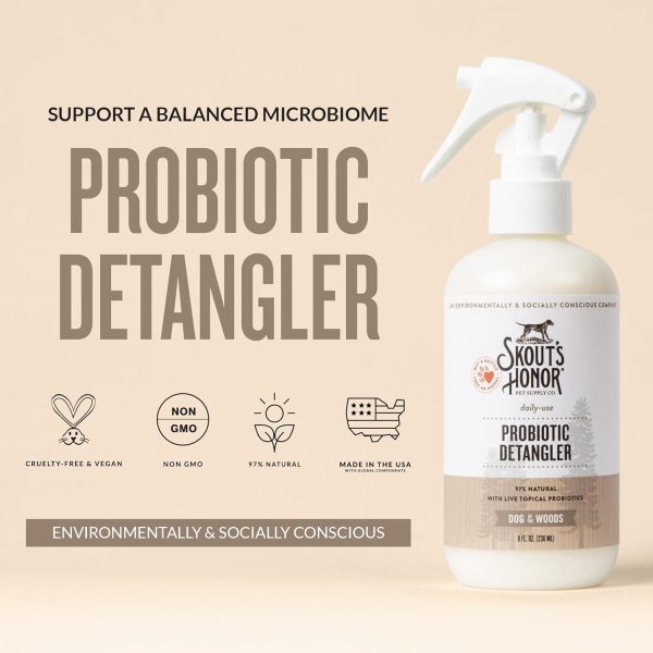 Skouts Honor Pet Detangler Spray Hydrating Probiotic Formula-1