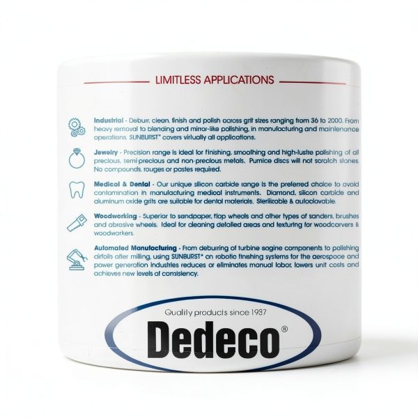 DEDECO Radial Bristle Disc Yellow Polishing Tool Industrial-5