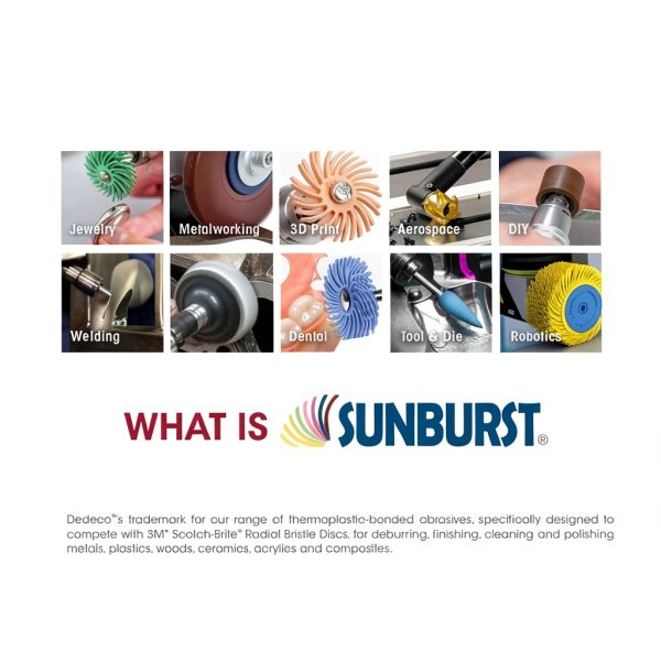 Sunburst Pins DEDECO Buffing Set Precision 2mm-3