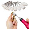 AUSTOR Wool Felt Mounted Points Dremel Polishing Kit-4