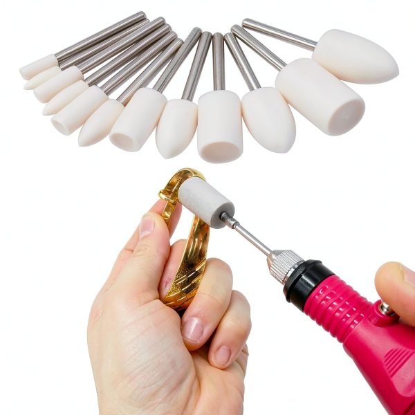 AUSTOR Wool Felt Mounted Points Dremel Polishing Kit-4
