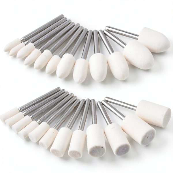 AUSTOR Wool Felt Mounted Points Dremel Polishing Kit-0