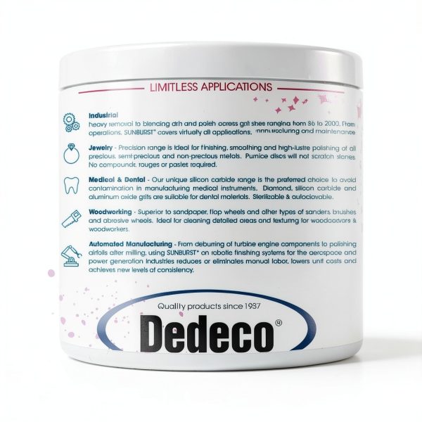 DEDECO Radial Bristle Disc Pink Polishing Tools Fine Grit-4