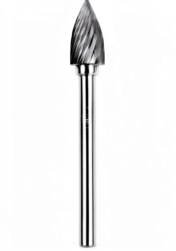 Installing Dedeco SG-51 S/C Bur Tree Shape Mounted Point 1/8 Shank on a bench‑top rotary tool