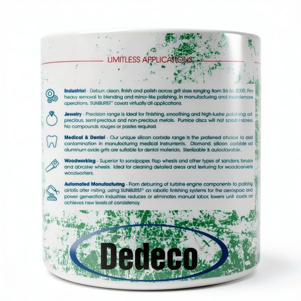 DEDECO Extra Coarse 50 Grit Deburring Tool Rust Removal-4
