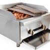 24'' Commercial Charbroiler Lava Rock 2-Burner Griddle STEELBUS-8