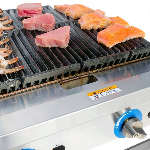 Globe GCB24G-RK 24" Commercial Gas Charbroiler 2 Burners 80k BTU-6