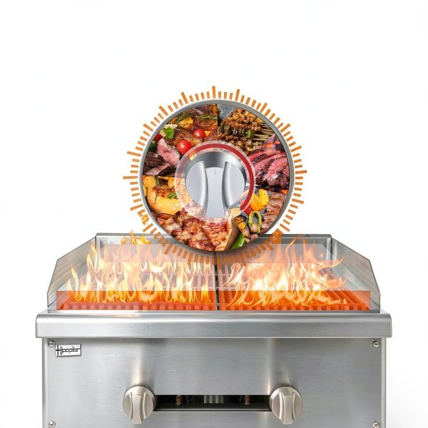 24 inch Charbroiler HIPOPLLER Steel 56000 BTU-3