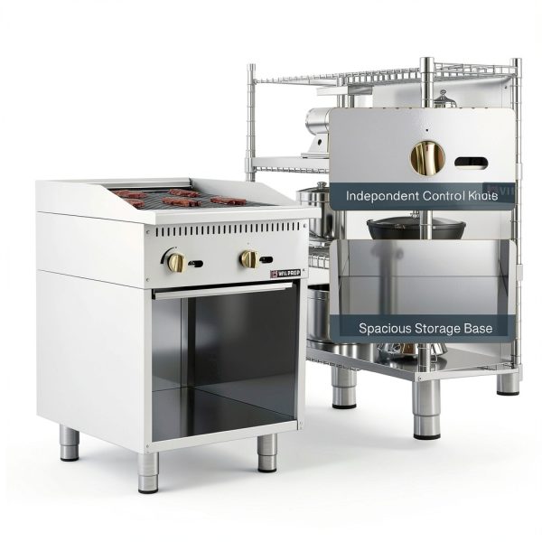 Radiant Charbroiler 24in Natural Gas Storage Base 35000 BTU by Wilprep-3