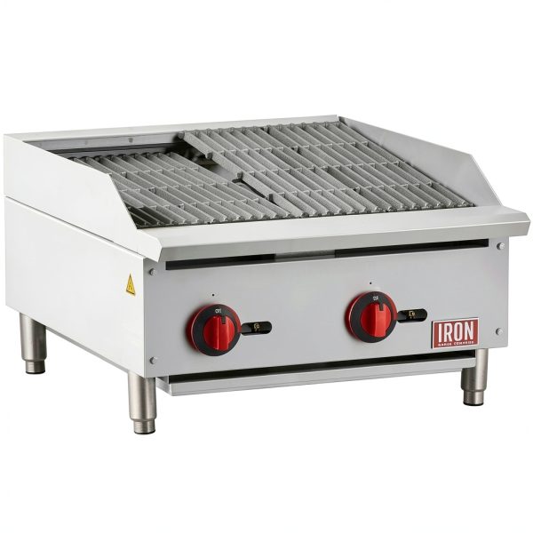 Iron Range IRRB-24 Commercial Gas Charbroiler 24" Stainless Steel-0