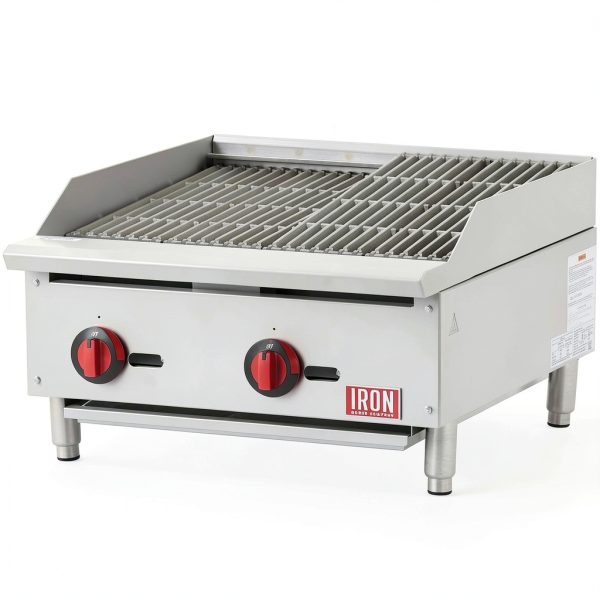 Iron Range IRRB-24 Commercial Gas Charbroiler 24" Stainless Steel-2