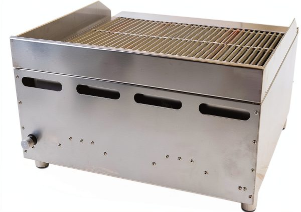 24'' Commercial Charbroiler Lava Rock 2-Burner Griddle STEELBUS-5