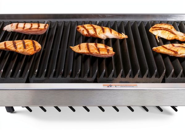 Globe Food Equip Countertop 24in Cast Iron Gas Charbroiler GCB24G-CR-5