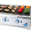 Globe Countertop 36" Gas Charbroiler Adjustable Height Stainless Steel-6