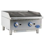 Globe GCB24G-RK 24" Commercial Gas Charbroiler 2 Burners 80k BTU-0