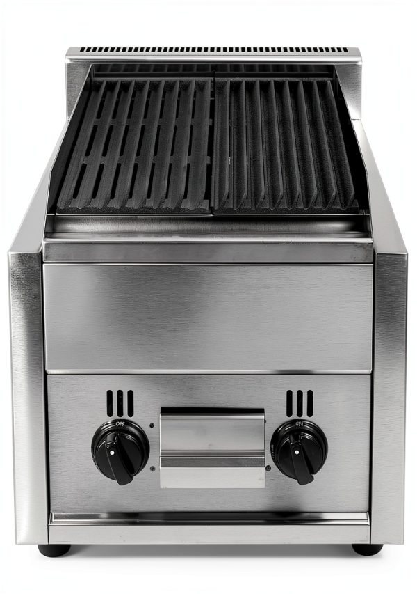 Commercial Countertop Charbroiler 2 Burner Gas Propane Grill Dodoam-0