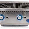 Globe Food Equip Countertop 24in Cast Iron Gas Charbroiler GCB24G-CR-2
