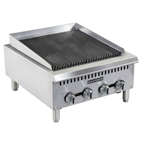 Adcraft BDCTC-24 Black Diamond 80,000 BTU Charbroiler 24" x 30" NG-0