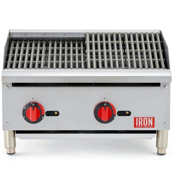 Iron Range IRRB-24 Commercial Gas Charbroiler 24" Stainless Steel-1