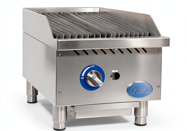 Globe Food Equipment Countertop 15" Gas Charbroiler Stainless Steel-0