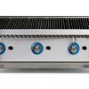 Globe Countertop 36" Gas Charbroiler Adjustable Height Stainless Steel-1