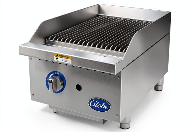 Globe GCB15G-CR 15" Gas Radiant Charbroiler - 1 Burner, Cast Iron-1