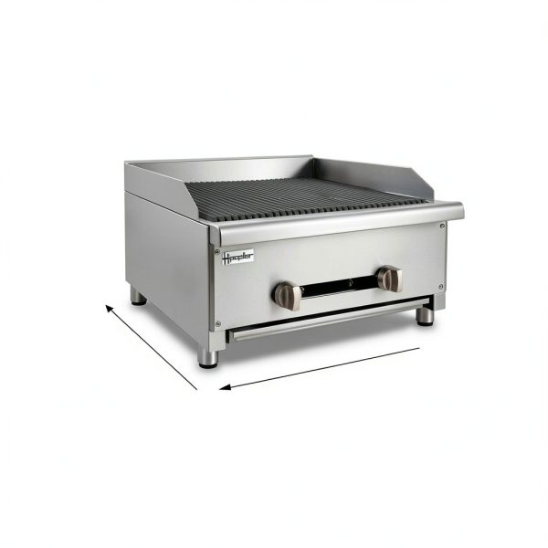 24 inch Charbroiler HIPOPLLER Steel 56000 BTU-1