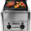 Commercial Countertop Charbroiler 2 Burner Gas Propane Grill Dodoam-6