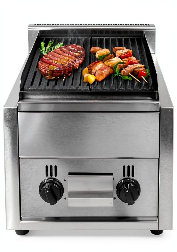 Commercial Countertop Charbroiler 2 Burner Gas Propane Grill Dodoam-6
