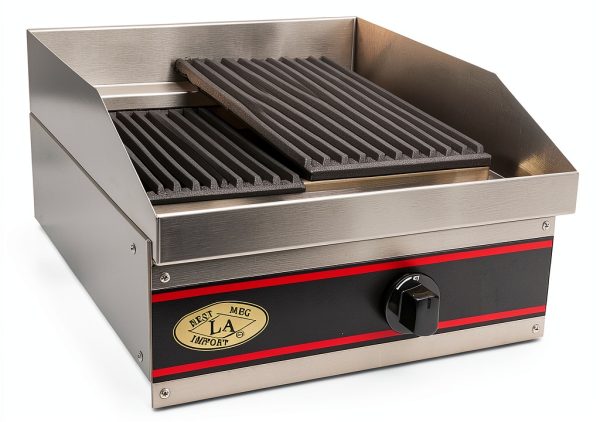 Express-KitchQuip 18" Countertop Gas Charcoal Broiler 18,000 BTU Iron-0